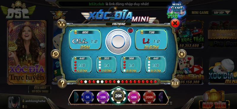 cách chơi xóc đĩa mini